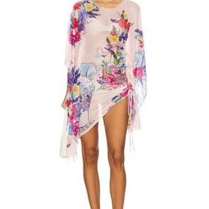 Agua Bendita Multicolor Floral Swim Cover-Up
